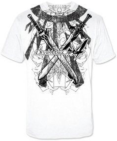 Devil May Cry 4 Swords Style E Video Game Adult White T-Shirt