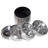 Four Piece NEW STYLE 2 1/4" Herb, Spice or Tobacco Pollen Grinder