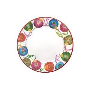 Jeweled Ornaments 10 inch Paper Plates