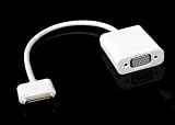 QQ-Tech® Audio Video Cable Dock Connector iPad VGA Adapter for Apple iPhone 4, iPhone 4s, iPad, iPad2, iPod 4th