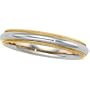 14K Two Tone Gold Design Band