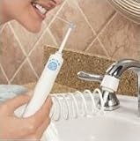 WaterJet Oral Irrigator Dental Water Floss - No Batteries or Outlet Needed!