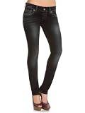 GUESS Daredevil Skinny Jeans - Blackened Destr