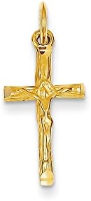14k Crucifix Charm,