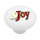 Christmas Joy Decorative High Gloss Ceramic Drawer Knob