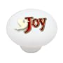 Christmas Joy Decorative High Gloss Ceramic Drawer Knob