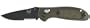 Benchmade Pardue Design Mini-Griptillian Combo Edge Knife with Olive Drab Handle
