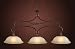Dominion Weathered Rust Kitchen Island Light Elk Lighting (EL-3337-3)