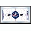 NHL Columbus Blue Jackets Framed Hockey Rink Mirror