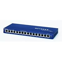 NETGEAR FS116 16 Port Fast Ethernet Switch with Auto Uplink (10/100)
