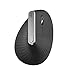 Logitech MX Vertical Wireless Mouse â€“ Advanced Ergonomic Design Reduces Muscle Strain, Control and Move Content Between 3 Windows and Apple Computers (Bluetooth or USB), Rechargeable, Graphite