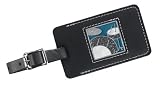 Drumset Leather Luggage Tag