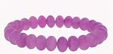 10mm Rondell Bracelet - Purple Jade
