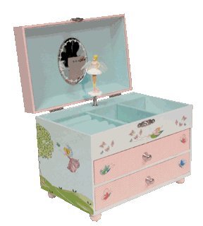 Fairy Garden Musical Jewelry Box