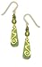 Adajio by Sienna Sky Shades of Green Spiral Bead Earrings 7175