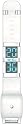 Chronotech Damen-Armbanduhr Digital Leder Silber CT.8302L/08