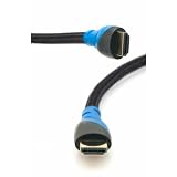 Platinum Quality HDMI Cable 1.4V. – High Speed Full HD for Blu-Ray Player, HDTV, XBOX360, PS3, PC 7.6M or 25FT (BLUE)