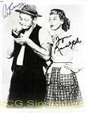 Signed Honeymooners, The (Art Carney / Joyce Randolph) 8x10 B&W By Art Carney and Joyce Randolph Photo