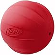 Nerf Dog Squeak Rubbber Ball Dog Toy, Medium/Large, Red