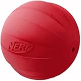 Nerf Dog Squeak Rubbber Ball Dog Toy, Medium/Large, Red