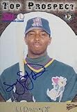 J.J. Davis, Altoona Curve - Pirates Affiliate Autographed Card