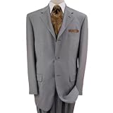 Italian Hand Tailored 2pc Mens Grey Suit Merino Wool Perfect Fit Complete with Jacket and Pants for Year Round Use