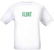 FLINT - GREEN LETTERING - City-series - White T-shirt