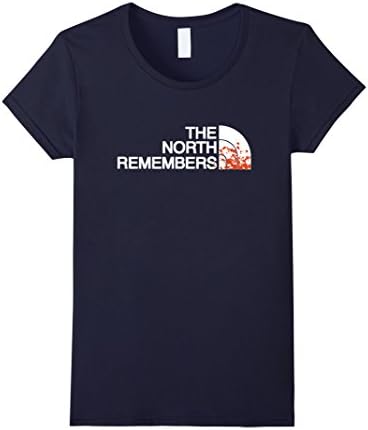 Women's THE NORTH REMEMBERS North Face GOT T-Shirt Medium Navy