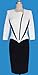 Babyonline Office OL Wear to Work Front Zip Patchwork Casual Party Pencil Dress