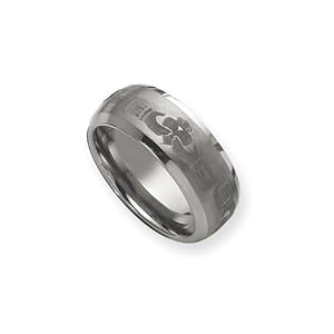 Tungsten, 8mm Claddagh Band