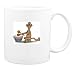 Mug with monkey, drummer