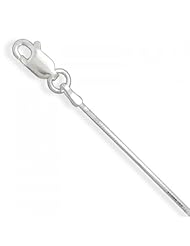 MMA Silver - 18 inch 025 Square Snake Chain Necklace