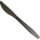 from Sussex Supplies Disposable Prairieware Heavyweight Knife Black - 190mm (Pack 100) - great for parties, bbqs, picnics and events