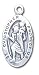 Solid Sterling Silver St. Christopher Charm (2.1g)