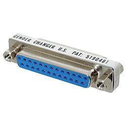 "Gender Changer, Thin, DB25 F/F"
