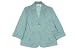 Alfred Dunner Notting Hill Pleat Pocket Solid Jacket Seafoam 16
