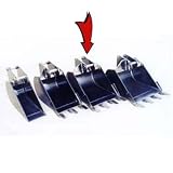 Skid-Steer Attachments: Lackender Fabrications Skid Loader (Backhoe Bucket) - 16in. Width