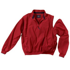 Buy Athletic - Pro Convertible Wind Shirt, Brick Red by Charles River Apparel