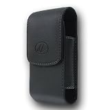 Premium Vertical Leather Pouch Case with Belt Clip for Samsung Rookie R720