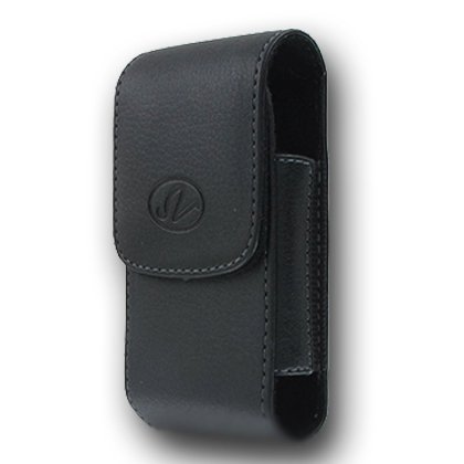 Premium Vertical Leather Pouch Case with Belt Clip for Apple iPhone 4S 4-S