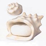 SHELL Dish Scrubby Holder KITCHEN Seashell Sponge NEW by