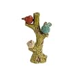 red hurricane candle holders