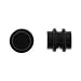 No Piercing Required - High Quality Black Acrylic Fake Plugs - Imitation 2G with "O" Rings- Very Strong Magnets - Sold as a Pair