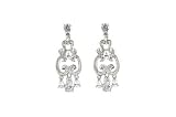 Sterling Silver Cubic Zirconia Estate Collection Chandelier Earrings by Crislu