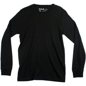 Hurley Mens Staple Long Sleeve Thermal, Black, X-Large