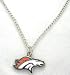 DENVER BRONCOS PENDANT NECKLACE - NEW METAL