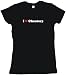 I Heart (Love) Cheaters Women's Tee Shirt Small-Black Babydoll (petite fit)