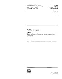ISO 11040-1:1992, Prefilled syringes -- Part 1: Glass cylinders for dental local anaesthetic cartridges