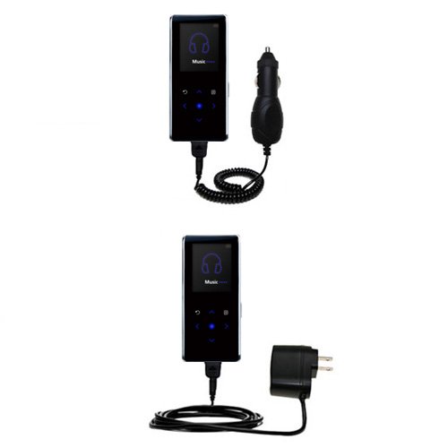 Essential Kit for the Samsung Yepp K3 - includes Car and Wall Charger with Rapid Charge Technology - Gomadic Brand w/ TipExchange Technology