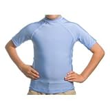 Kid's UV Rash Guard Shirt - Carolina Blue Small